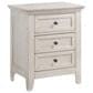 Hawthorne Furniture San Mateo 4-Piece King Storage Bedroom Set in Rustic White, , large