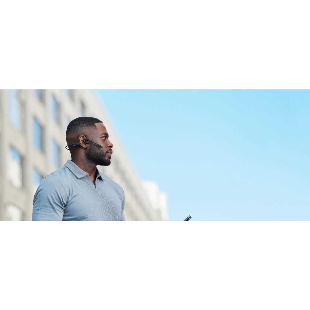 Shokz OpenComm2 Bone Conduction Stereo Bluetooth Headset in Black, , large