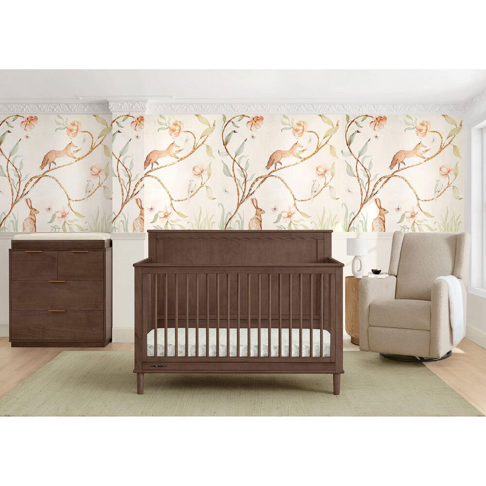 Delta Children Penelope 6-In-1 Convertible Crib in Teak Brown, , large