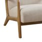 Hearth and Haven Novak Lounge Chair in Cream, , large