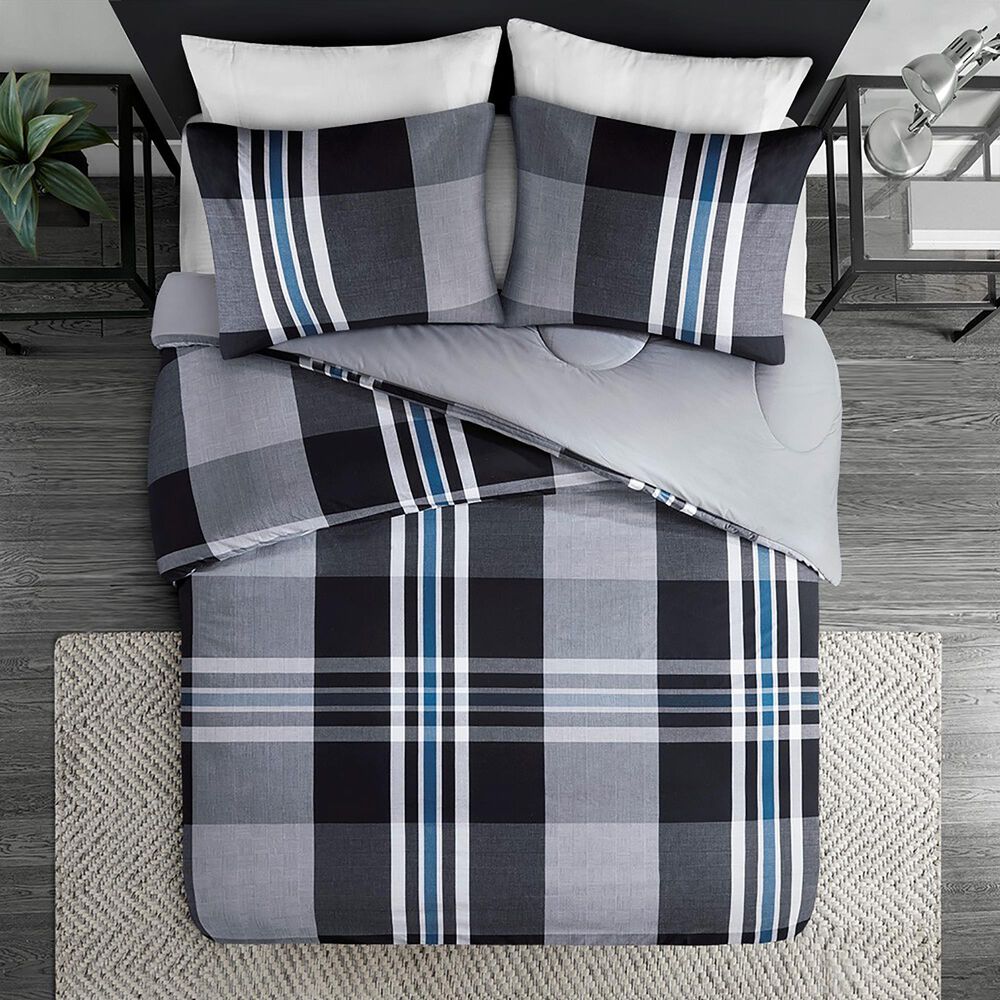 Hampton Park Nathan 2-Piece Twin Comforter Mini Set in Grey, , large
