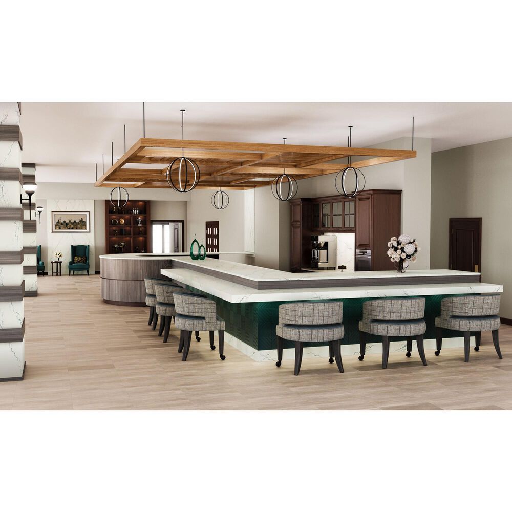 Cambria Luxury Abbey 3cm Quartz Countertop in White and Gray, , large
