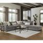 Peak Living 5-Piece Stationary Right Facing Sectional in Prospect Smoke, , large