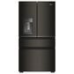 Whirlpool 22 Cu. Ft. 4-Door Depth French Door Refrigerator with Dual Ice Makers in Black Stainless Steel, , large