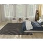 Nourison Twist Reversible 8" x 10" Black Indoor/Outdoor Area Rug, , large