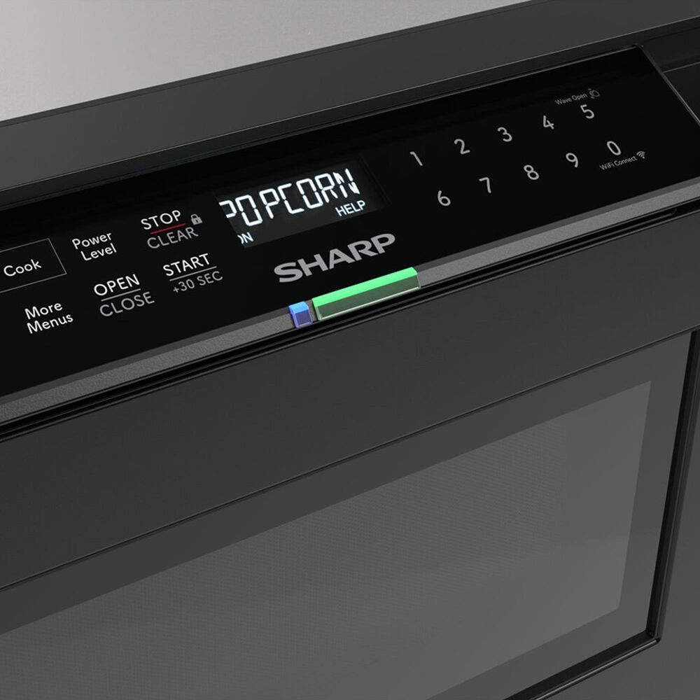Sharp 1.2 Cu. Ft. Built-In Smart Microwave Drawer Oven with Easy Wave Open in Black, , large