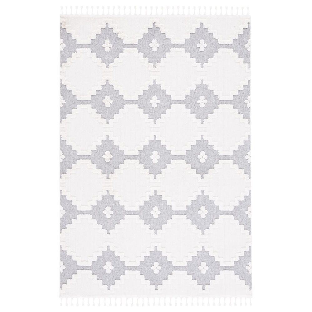Safavieh Marrakesh MRK532B 9" x 12" Ivory and Grey Area Rug, , large