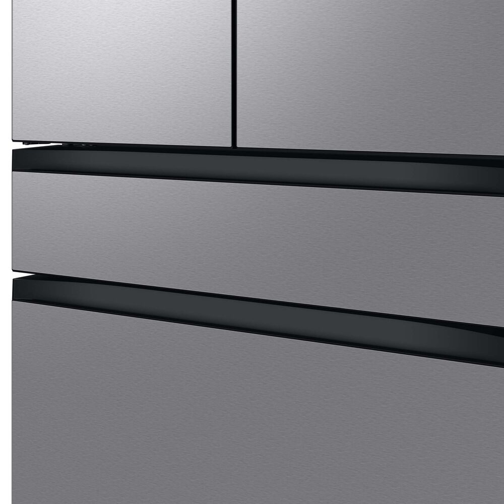 Samsung Bespoke 29 Cu. Ft. 4-Door French Door Refrigerator with Beverage Center in Stainless Steel Panels, , large