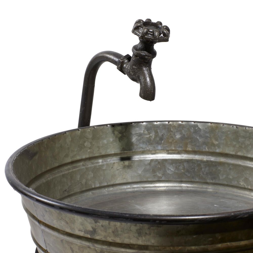 Maple and Jade 26&quot; Farmhouse 3-Tier Tub Fountain in Gray, , large