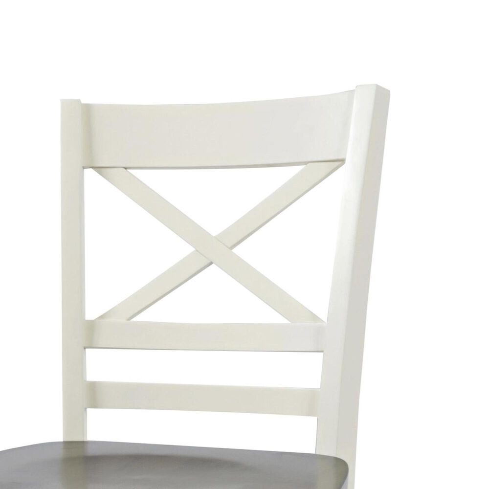 Waltham Asbury Park Counter Height Stool in White and Autumn, , large