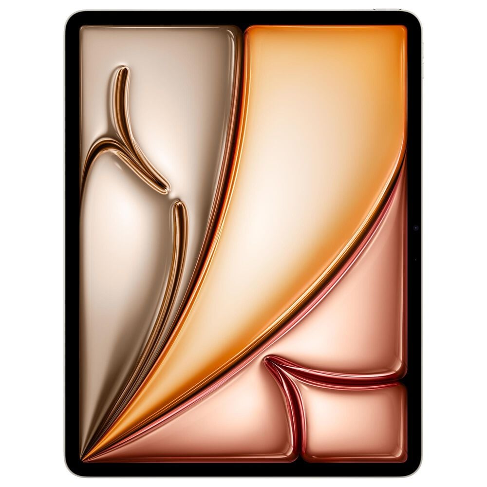 Apple 13-Inch iPad Air M3 Chip Wi-Fi + Cellular 256GB in Starlight &#40;Latest Model&#41; with 2-Year AppleCare+, , large