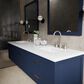 Lexora Home Castor 80" Double Bathroom Vanity in Blue with 2 cm White Quartz Top and Rectangular Sinks, , large