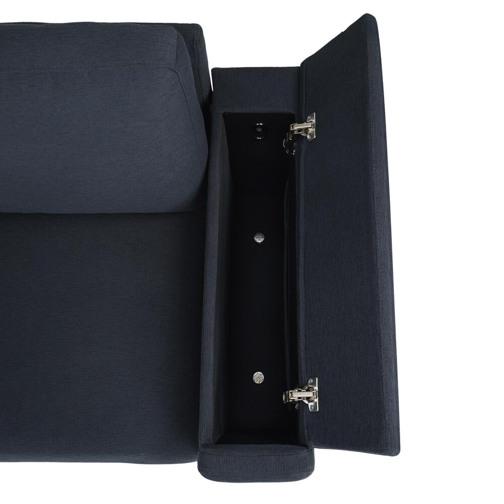Lifestyle Solutions Riles Stationary Storage Sofa in Navy Blue, , large