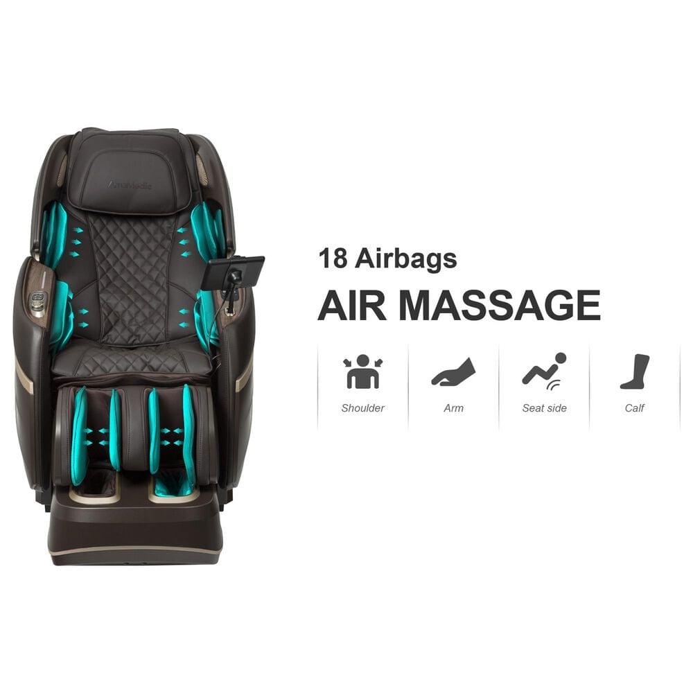 Osaki AmaMedic Hilux 4D Premium Massage Chair in Brown, , large