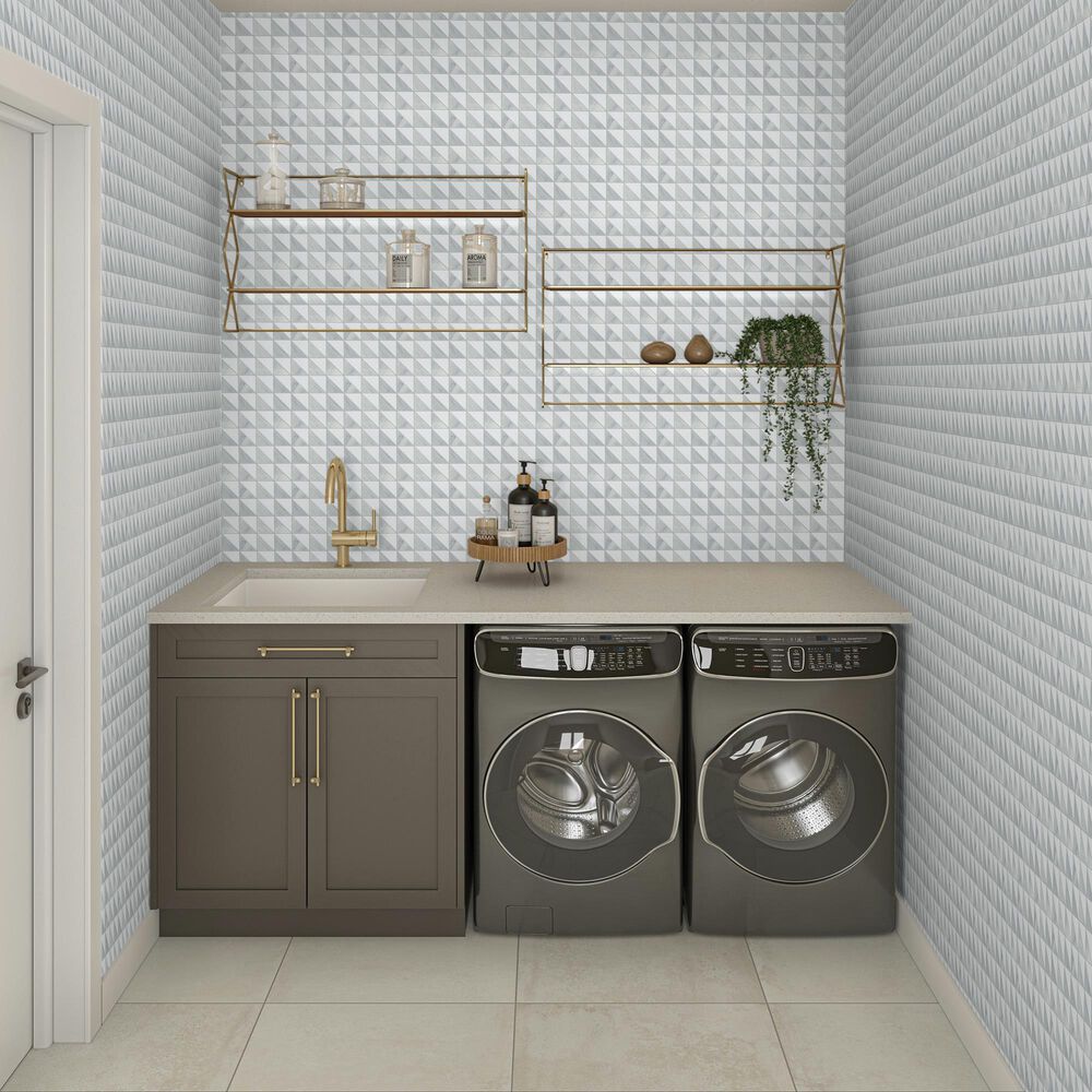 Dal-Tile Gamma Mystic Blend 12&#39;&#39; X 12&#39;&#39; TRIANGLE Natural Stone Mosaic Sheet, , large