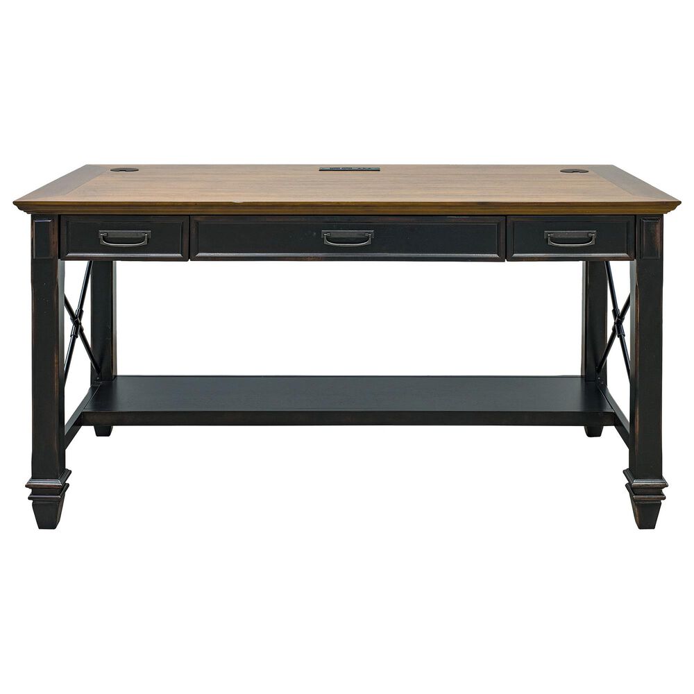 Wycliff Bay Hartford 2-Piece Writing Desk and Lateral File Set in Black, , large