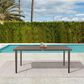 Blue River Silvana Outdoor Rectangular Dining Table in Gray - Table Only, , large