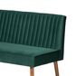 Baxton Studio Alvis 2-Piece Dining Nook Banquette Set with Green Velvet in Walnut Brown, , large