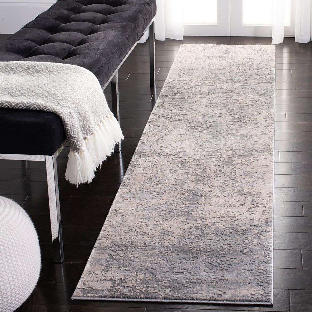 Safavieh Invista 2&#39; x 8&#39; Grey and Cream Runner, , large