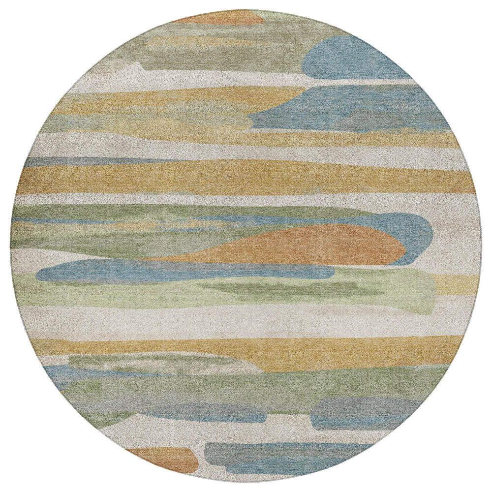 Dalyn Rug Company Kenner KN7 Ivory 8" Round Area Rug, , large