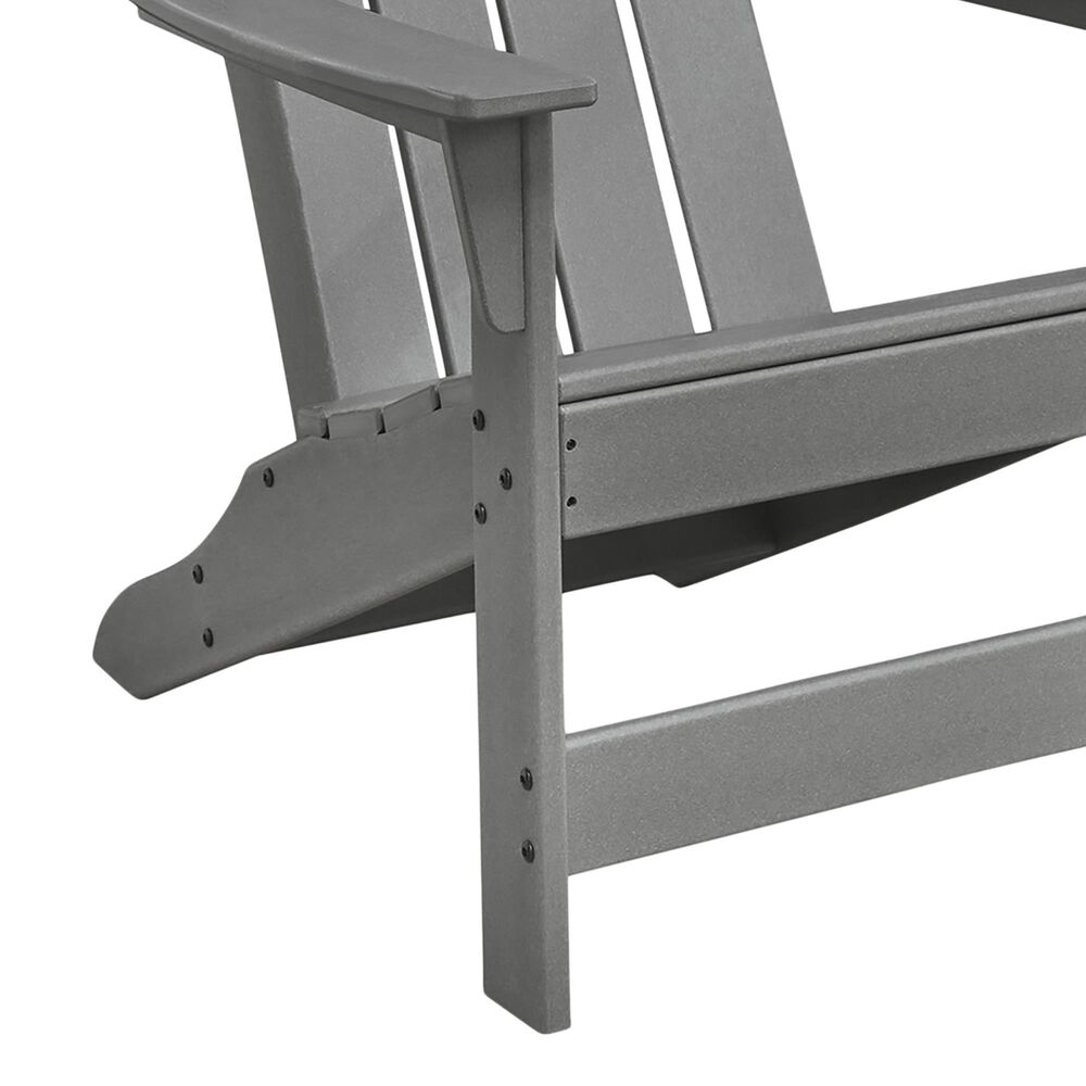 Ashley Cove Beach Outdoor Adirondack Chair in Gray, , large
