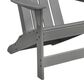 Ashley Cove Beach Outdoor Adirondack Chair in Gray, , large