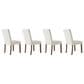 Hearth and Haven Side Chair with Beige Cushion in Wanut (Set of 4), , large
