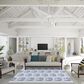 Dalyn Rug Company Seabreeze SZ15 6" x 9" Navy Area Rug, , large