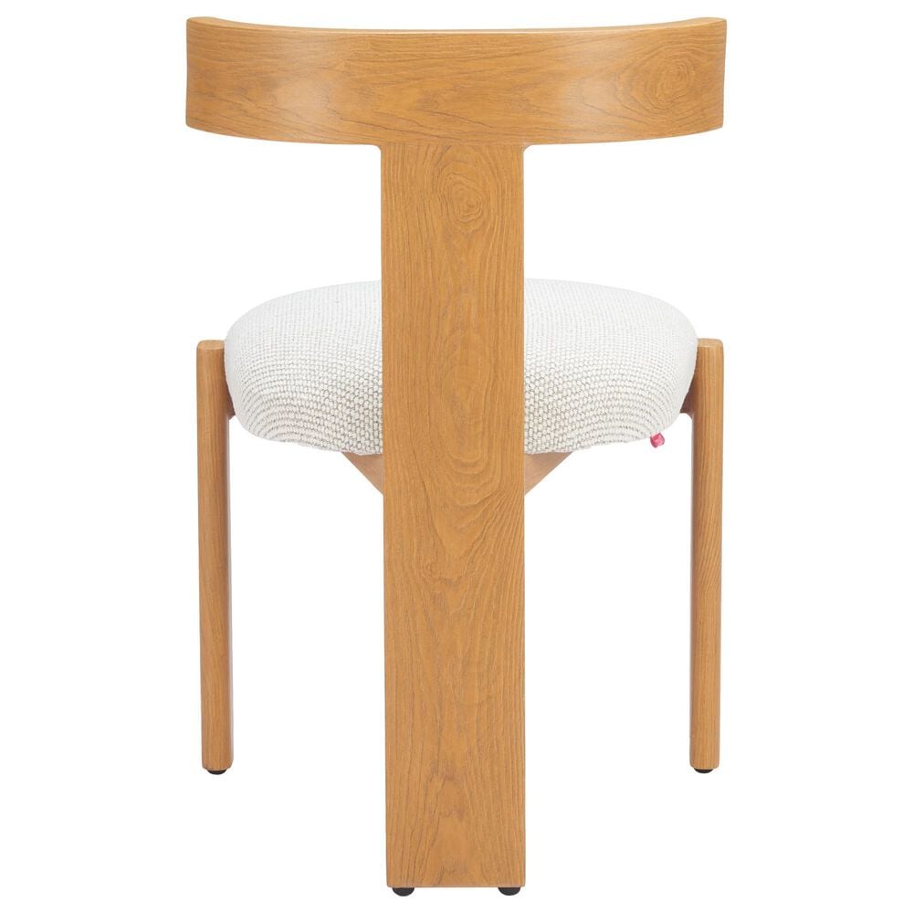 Zuo Modern Tiana Side Chair with Natural Frame in Beige, , large