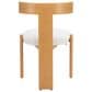 Zuo Modern Tiana Side Chair with Natural Frame in Beige, , large