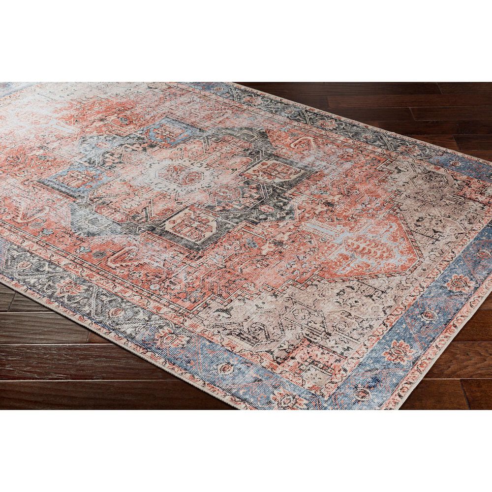 Surya Amelie AML-2309 8&#39;10&quot; x 12&#39; Terracotta, Ivory, Butter, Black, Blush and Blue Area Rug, , large