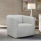 Blue River Melanie Swivel Barrel Chair in Dove Gray and Black, , large