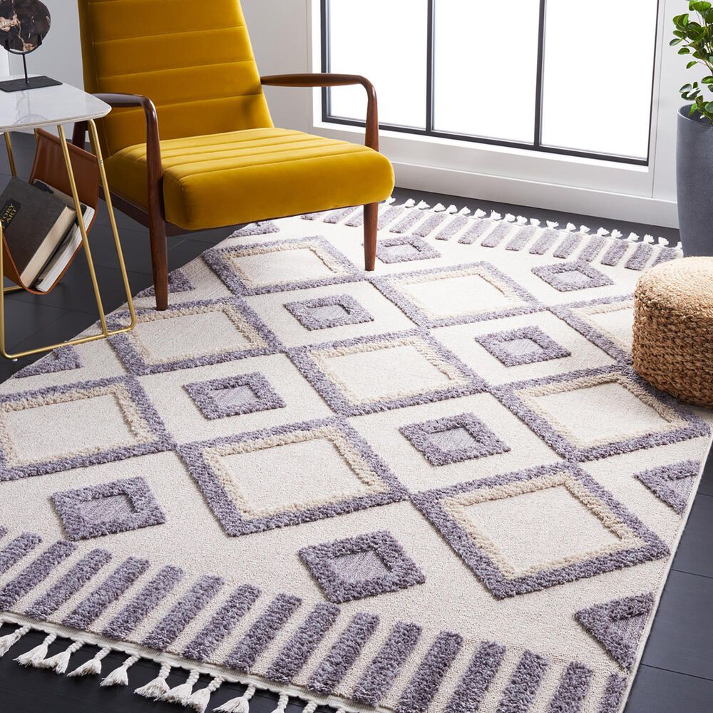 Safavieh Marrakesh MRK560A 8&#39; x 10&#39; Ivory and Grey Area Rug, , large