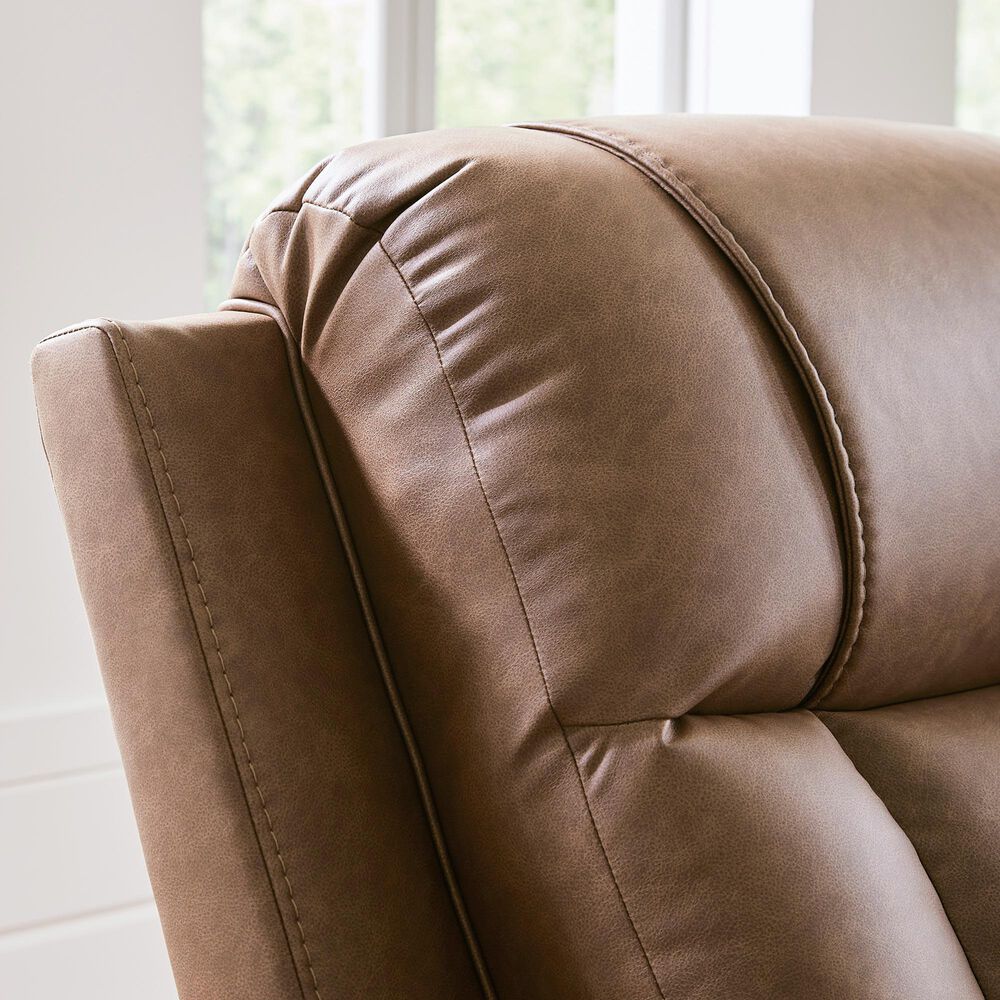 Ashley Mackmenville Manual Zero Wall Recliner in Caramel, , large