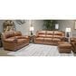 Ashley WillowBend Stationary Loveseat in Caramel, , large