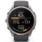 Garmin fenix 9 Pro inReach Smartwatch 51mm Titanium with Graphite and Black Silicone Band, , large