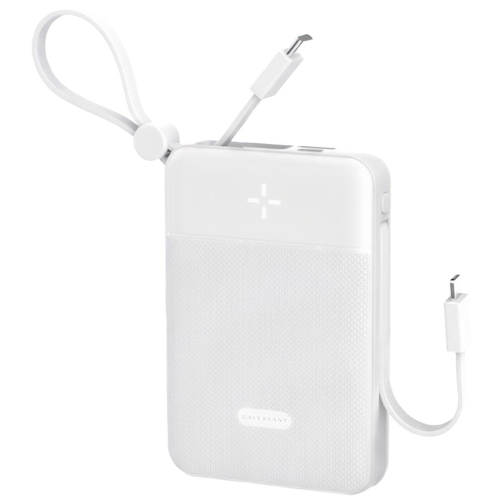Gallevant CoreCharge 10,000mAh Power Bank in White, , large