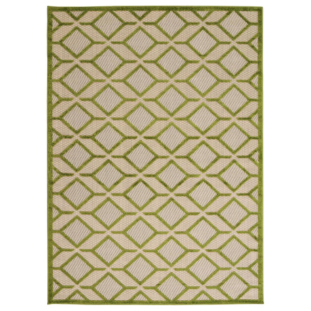 Nourison Aloha ALH03 9'6" x 13' Green Area Rug, , large