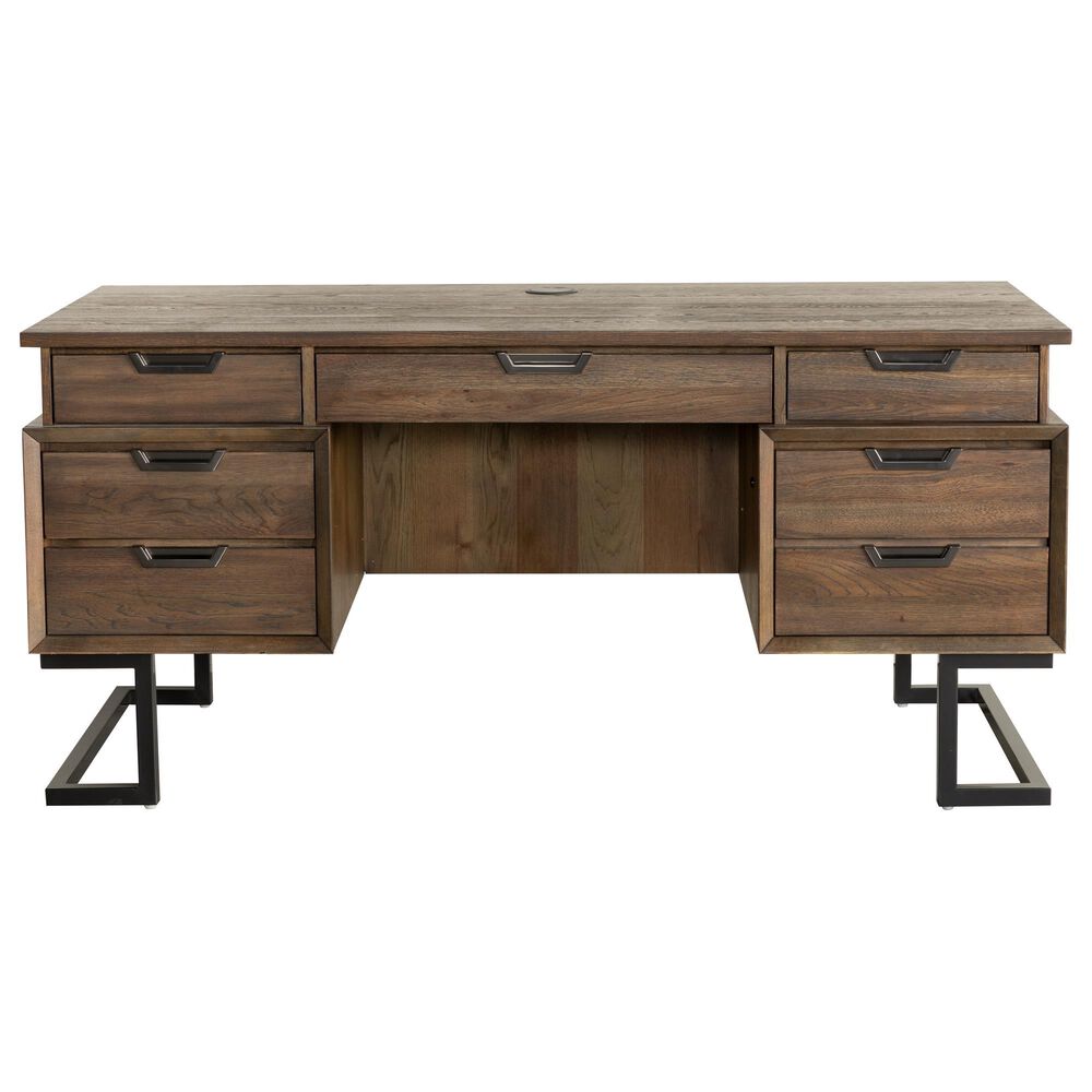 Riva Ridge Harper Point 66&quot; Executive Desk in Fossil, , large