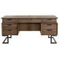 Riva Ridge Harper Point 66" Executive Desk in Fossil, , large