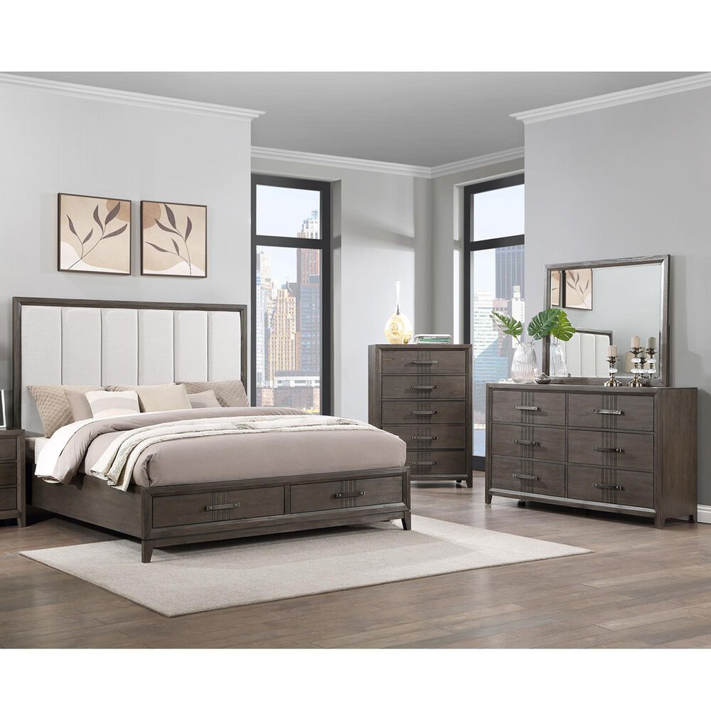 New Heritage Design Landon 3-Piece Queen Bedroom Set in Walnut, , large