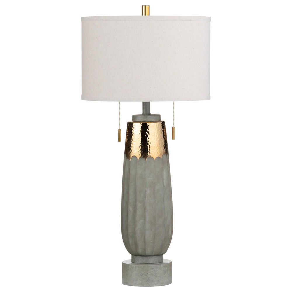 Crestview Collection Wilkerson Table Lamp in Grey and Gold, , large