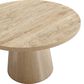 Furniture of America Halewood Round Coffee Table in Oak, , large