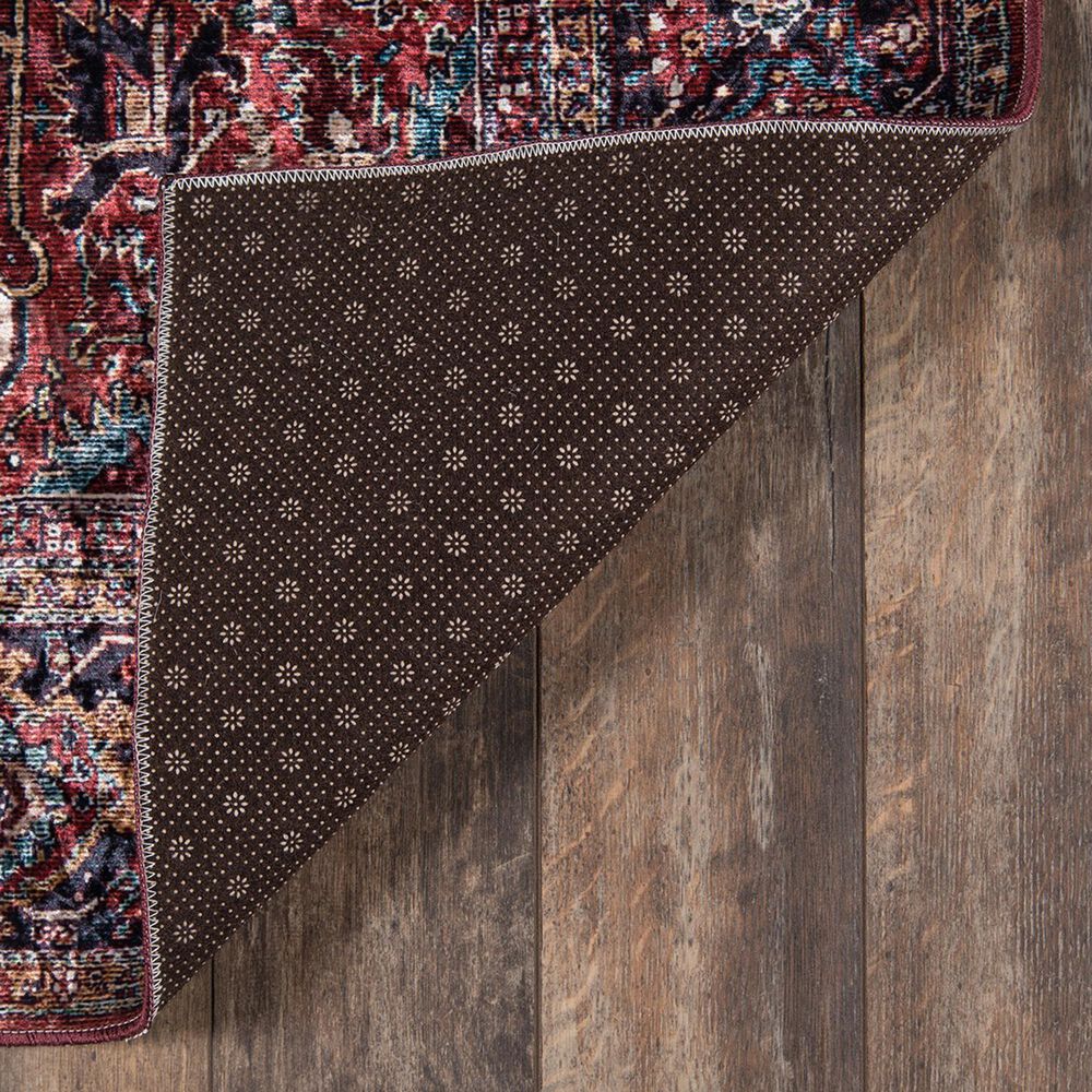 Momeni Karachi KAR-4 5&#39; x 8&#39; Burgundy Area Rug, , large