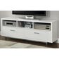 Pacific Landing TV Console with Metal Base in White, , large