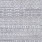 Surya Pompei Gray, White, Dark Brown, Taupe and Light Gray 10" x 14" Area Rug, , large