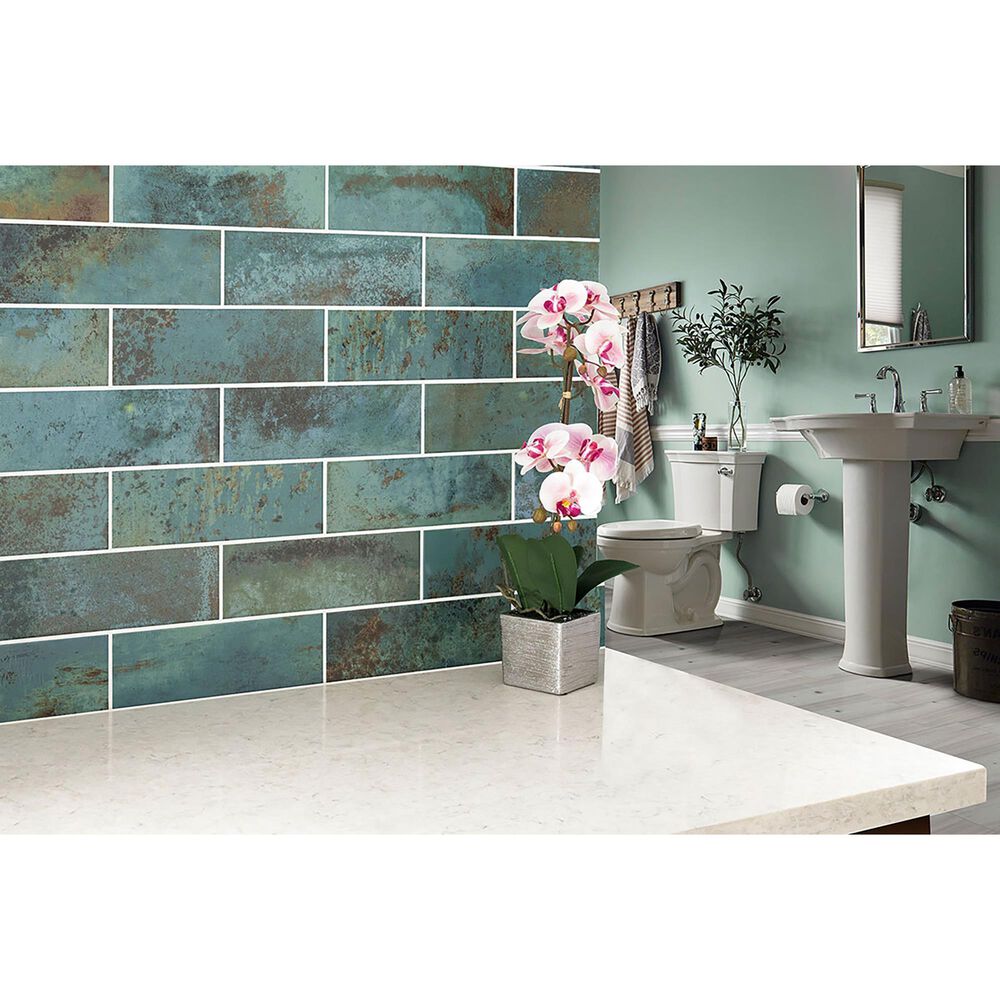 MS International Marza Aqua 4&quot; x 12&quot; Porcelain Tile, , large