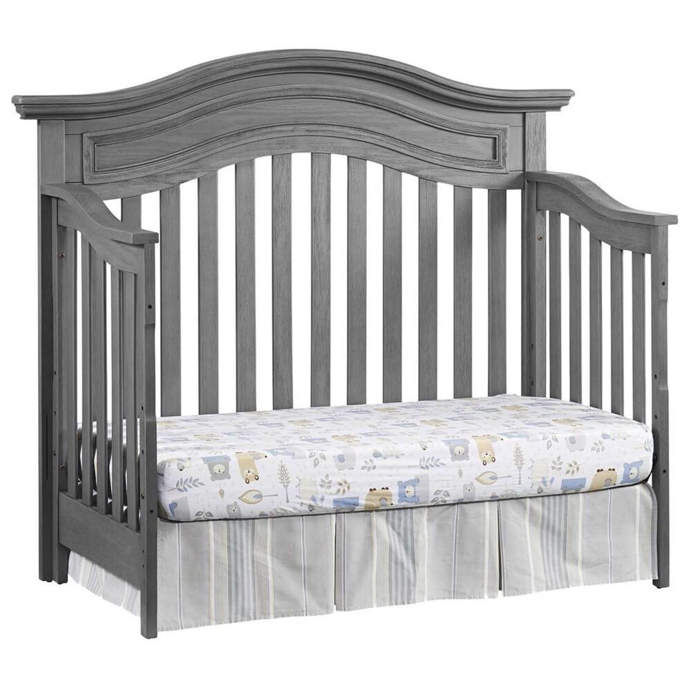 Oxford Baby Glenbrook 3- Piece Nursery Set with 4- In- 1 Crib, Dresser and Changer Top in Graphite Gray, , large