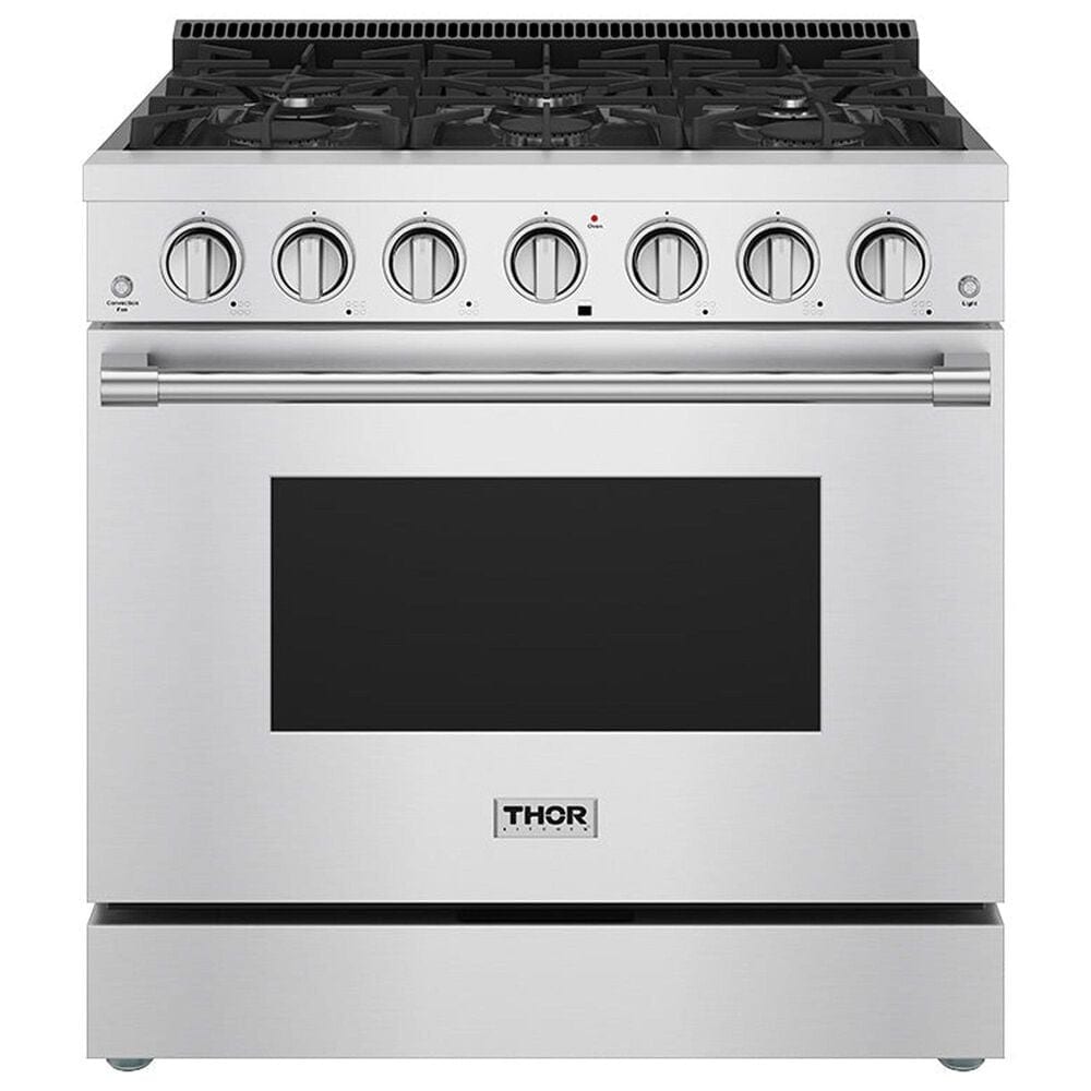 Thor Kitchen S Series 36" Professional Gas Range in Stainless Steel, , large