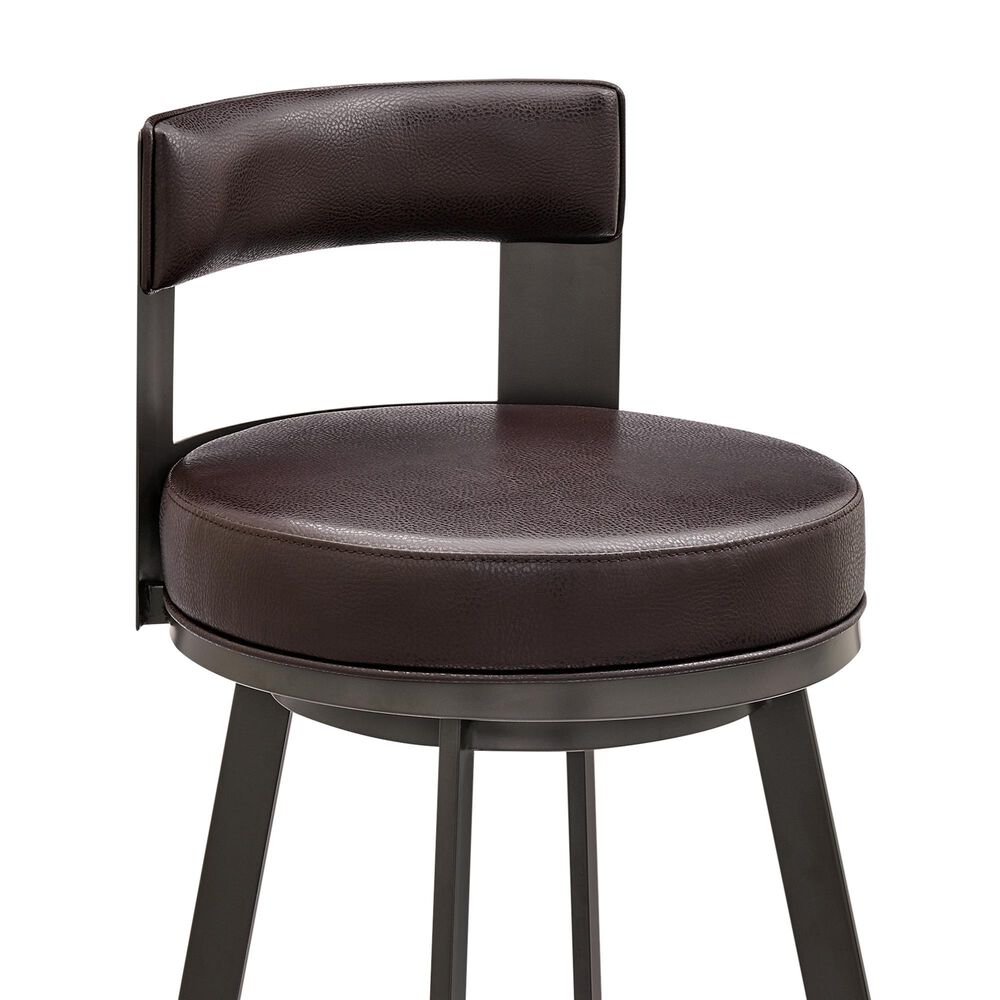 Blue River Flynn 26&quot; Swivel Counter Stool in Brown, , large